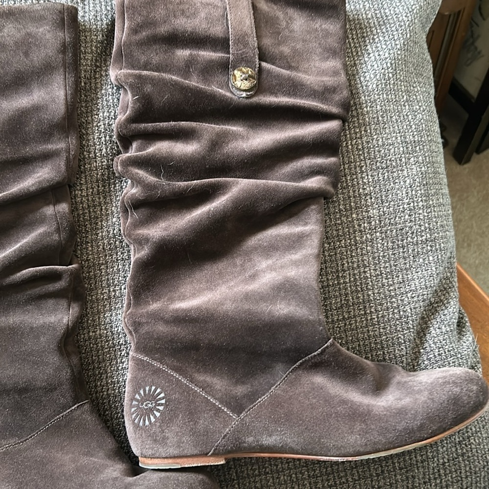 UGG Slouch Boots SZ 8.5 Cocoa Brown - Picture 4 of 7